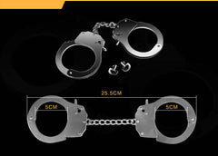 Fetish Pleasure Metal Hand Cuffs Silver - Shhh...