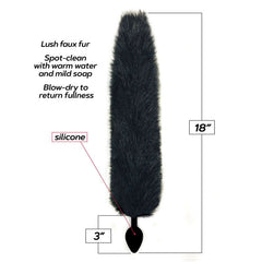 Foxy Fox Tail Silicone Butt Plug - Shhh...