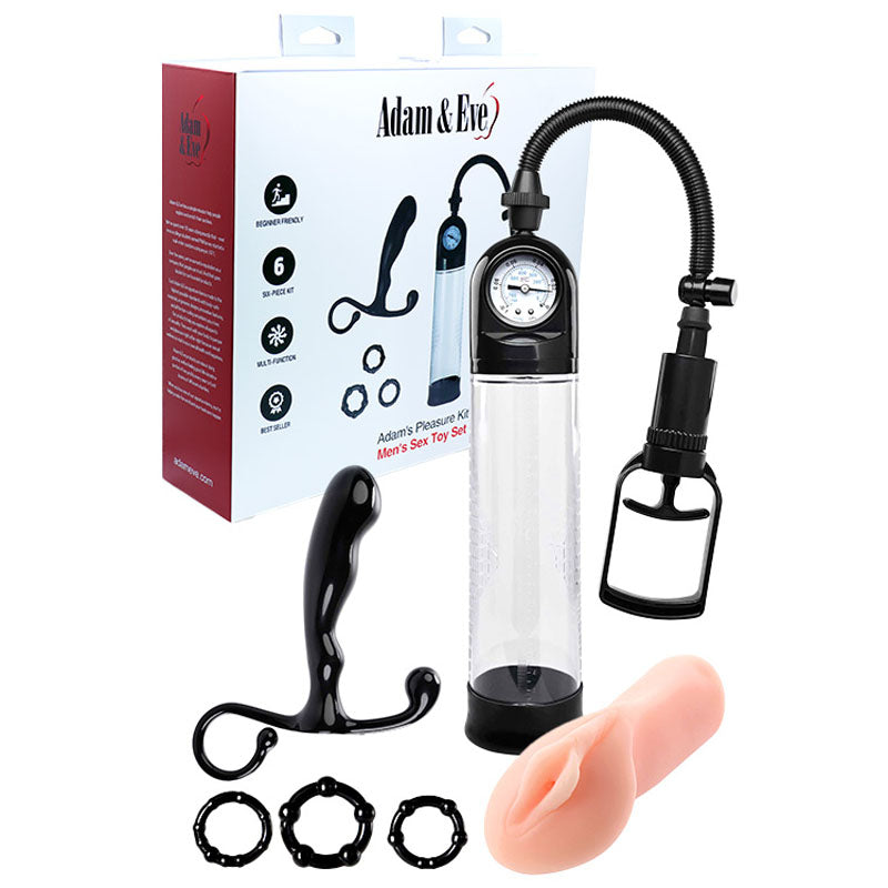 Adam & Eve ADAMS MALE PLEASURE KIT - 6 Piece Set