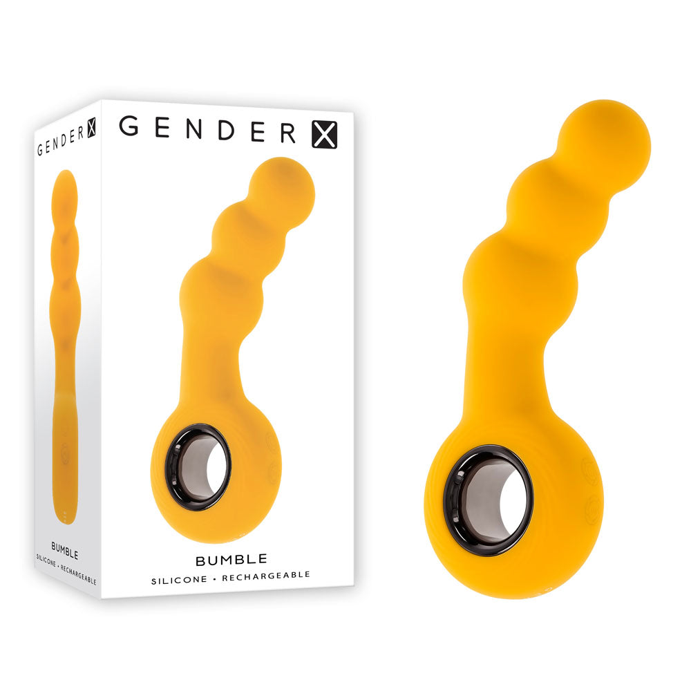 Gender X BUMBLE 14.9 cm USB Rechargeable Butt Plug - Yellow