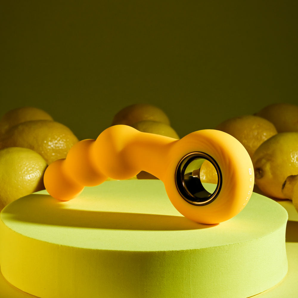 Gender X BUMBLE 14.9 cm USB Rechargeable Butt Plug - Yellow