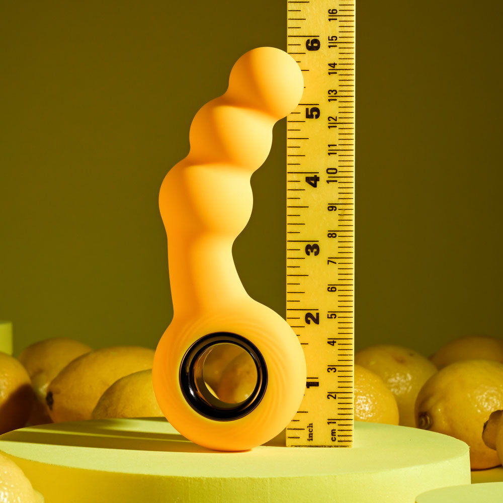 Gender X BUMBLE 14.9 cm USB Rechargeable Butt Plug - Yellow