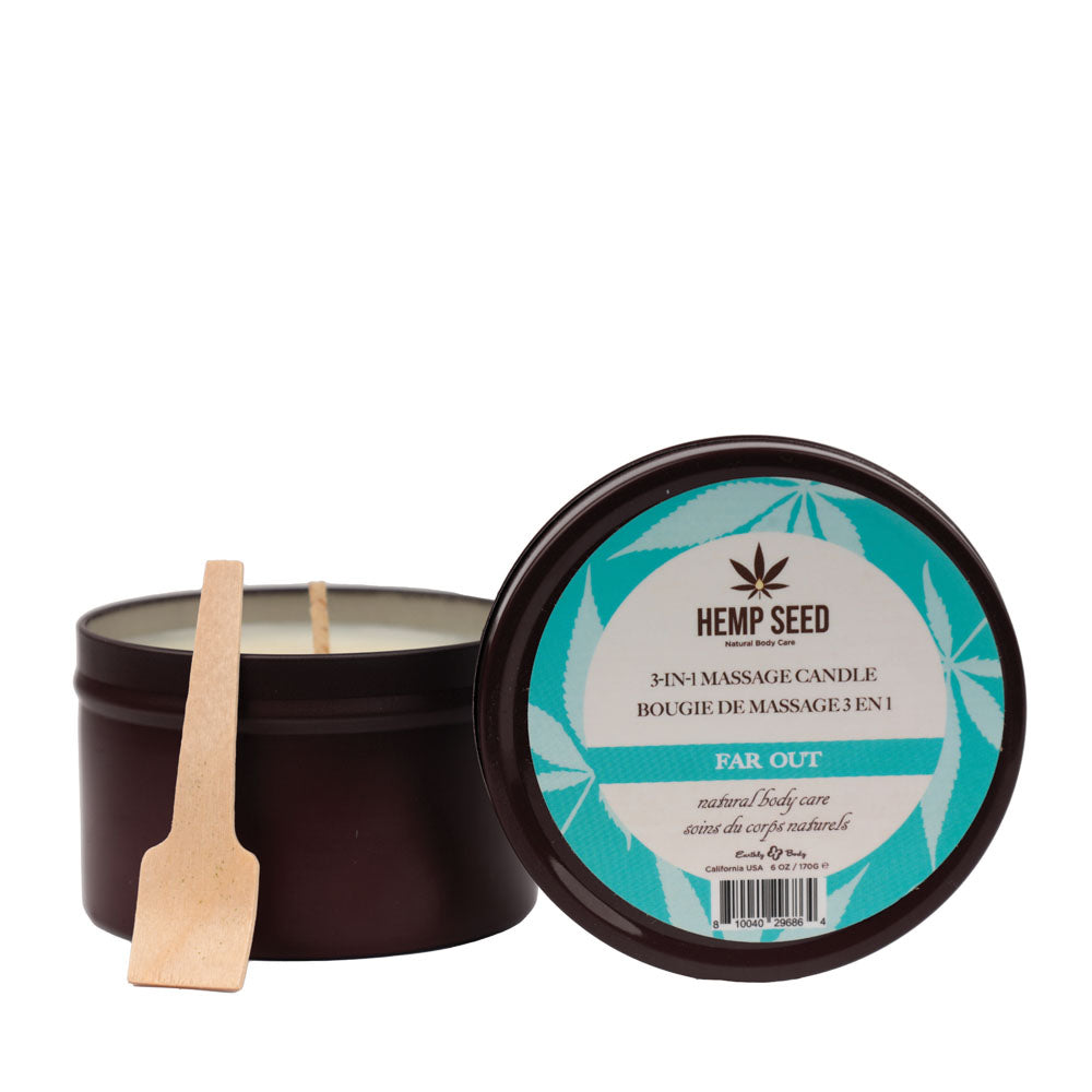 Hemp Seed 3-In-1 Massage Candle - Far Out