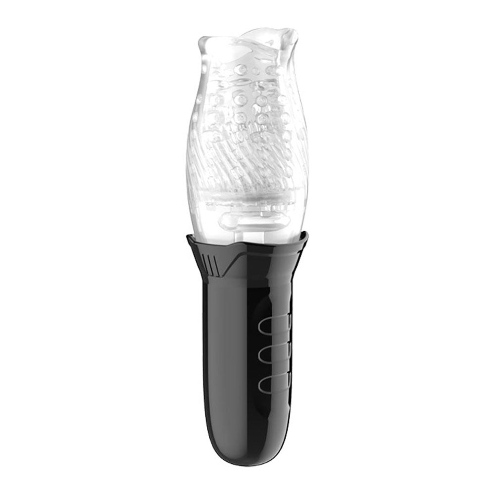Adam & Eve Adam's Gawk Gawk Rotating Masturbator - Clear