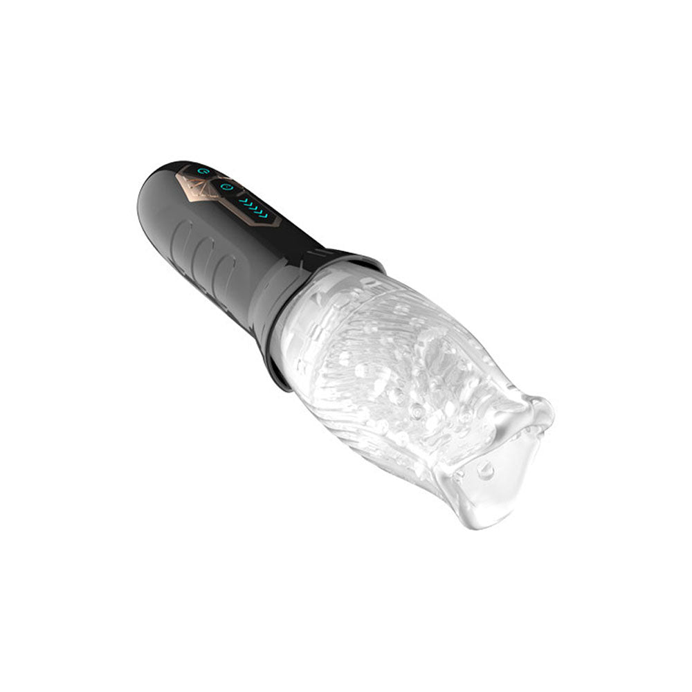Adam & Eve Adam's Gawk Gawk Rotating Masturbator - Clear