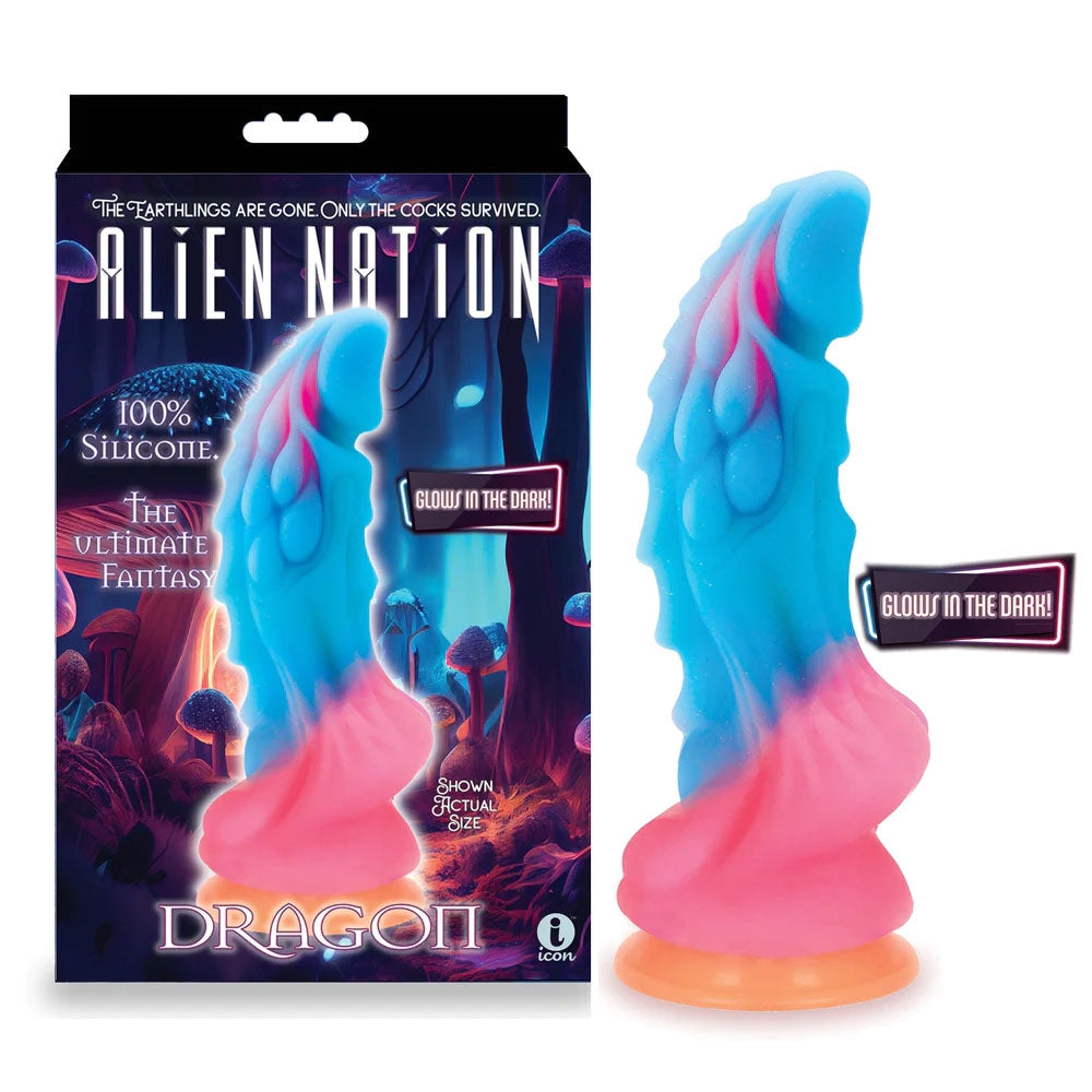 Alien Nation Glow Dragon - 23cm Alien Dildo