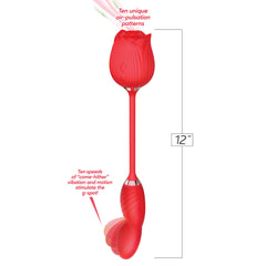 Wild Rose Come Hither & Suction Vibrator