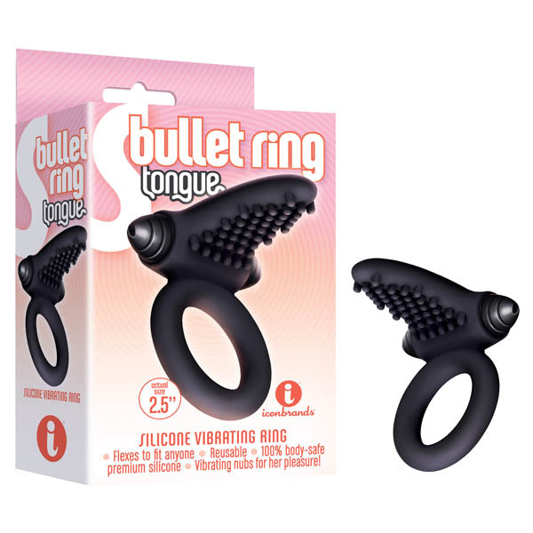 S-Bullet Ring with Tongue Clit Stimulator