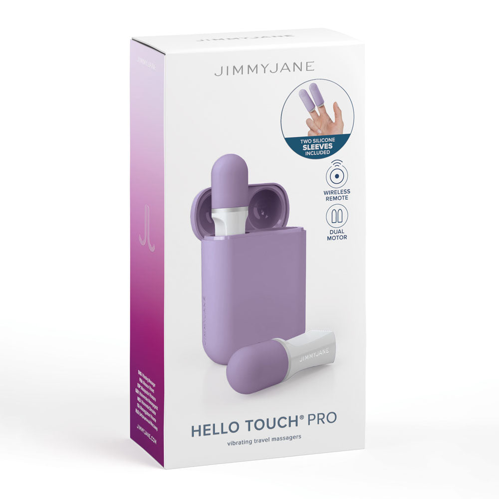 JimmyJane Hello Touch Pro Finger Vibe Set - Purple