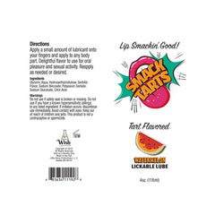 Smack Tarts Sour Watermelon Flavoured Lubricant - 120 ml Tube