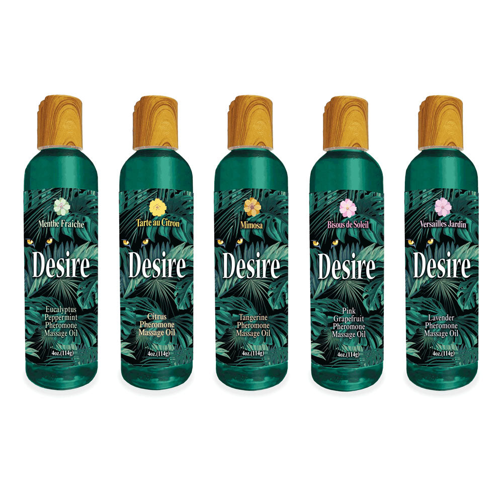 Desire Pheromone Massage Oil - 118ml Pink Grapefruit