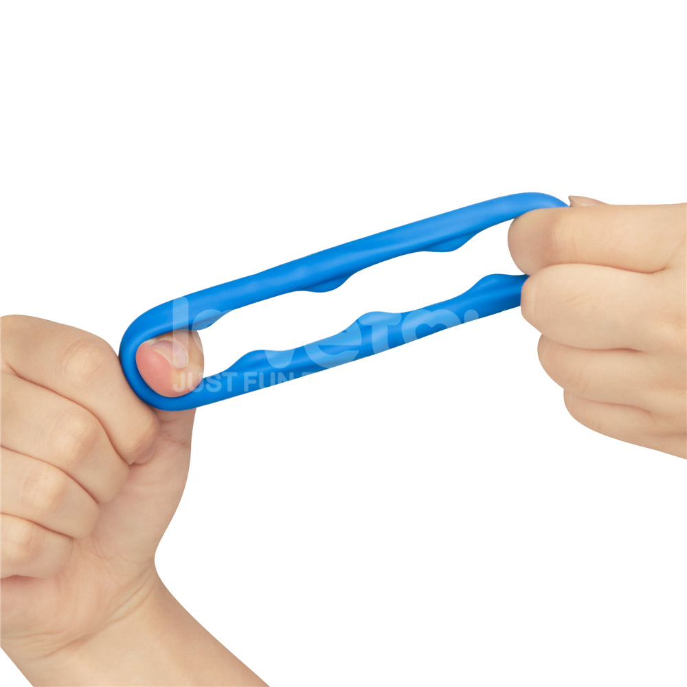 Pinnacle Pro Ridge Bump Stretcher Cock Ring - Blue