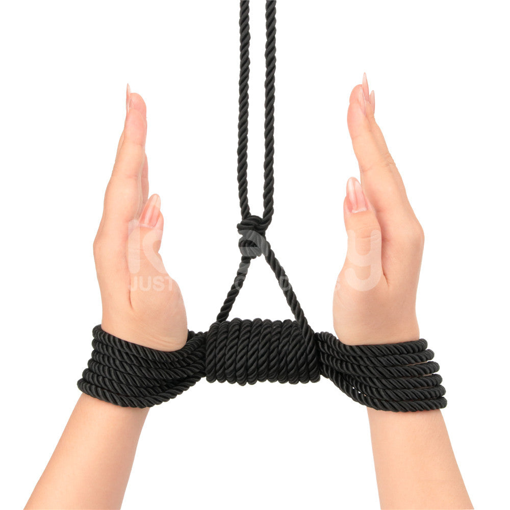 Rebellion Reign Silky Bondage Rope - 10 metres Black