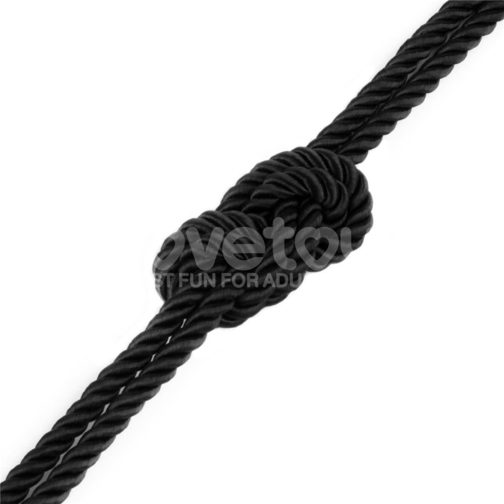 Rebellion Reign Silky Bondage Rope - 10 metres Black