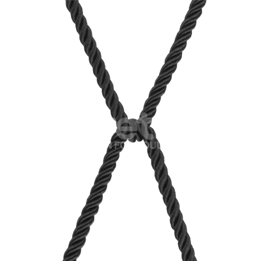 Rebellion Reign Silky Bondage Rope - 10 metres Black