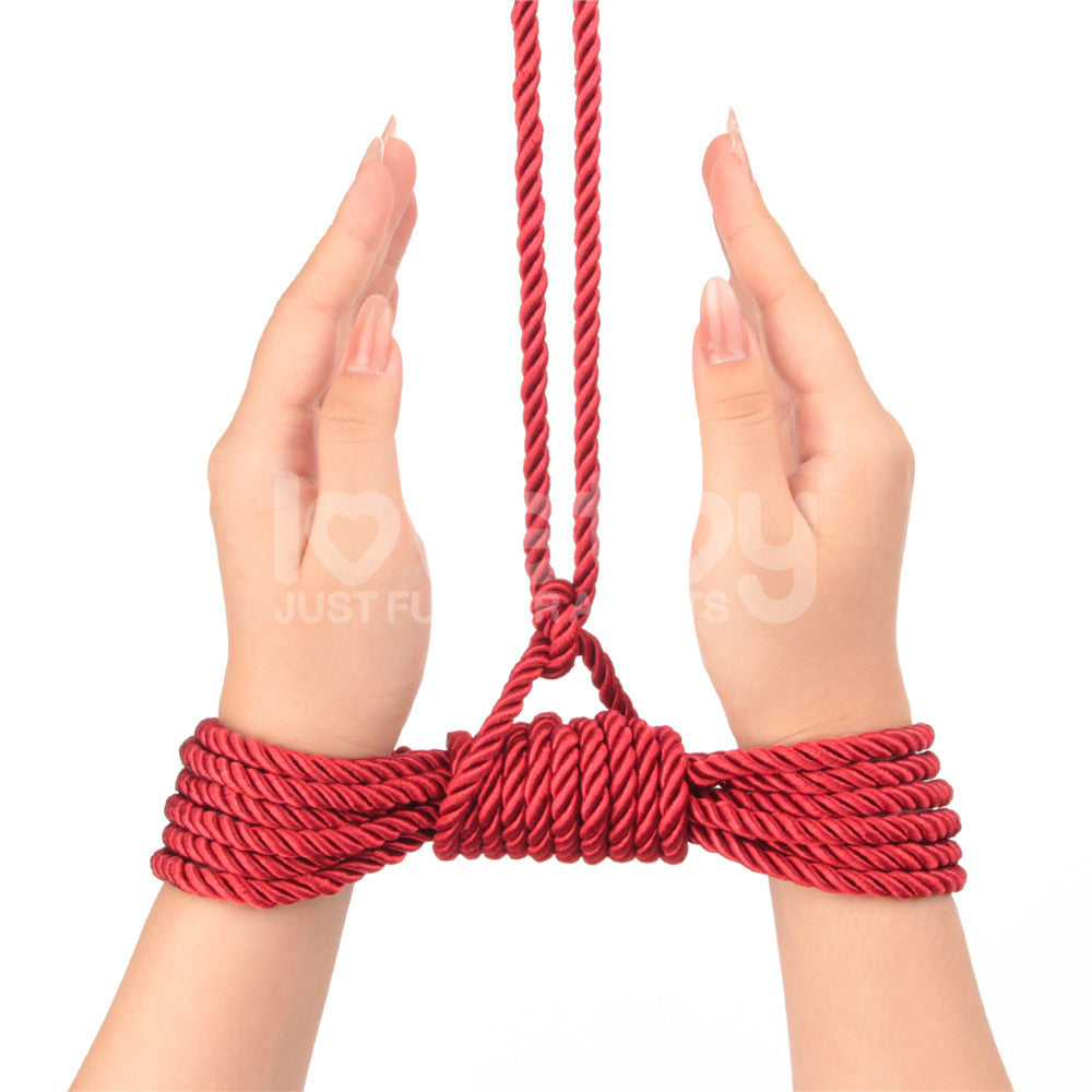 Rebellion Reign Silky Bondage Rope - 10 metre Red