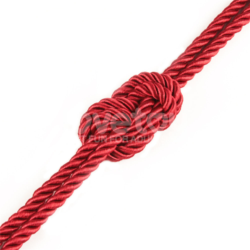 Rebellion Reign Silky Bondage Rope - 10 metre Red