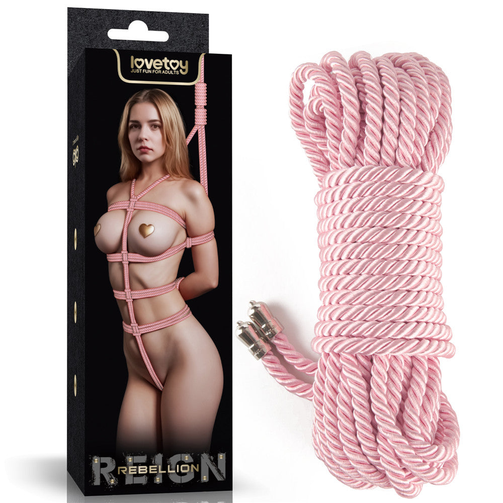 Rebellion Reign Silky Bondage Rope - 10 metres Pink