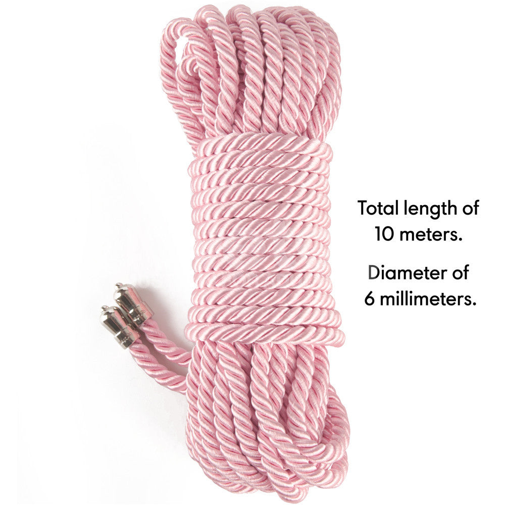 Rebellion Reign Silky Bondage Rope - 10 metres Pink