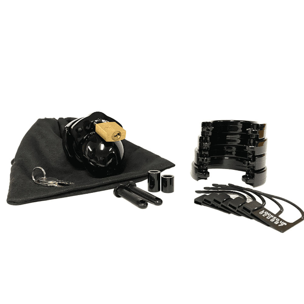 Mini-Me  Chastity Cock Cage Kit - Black