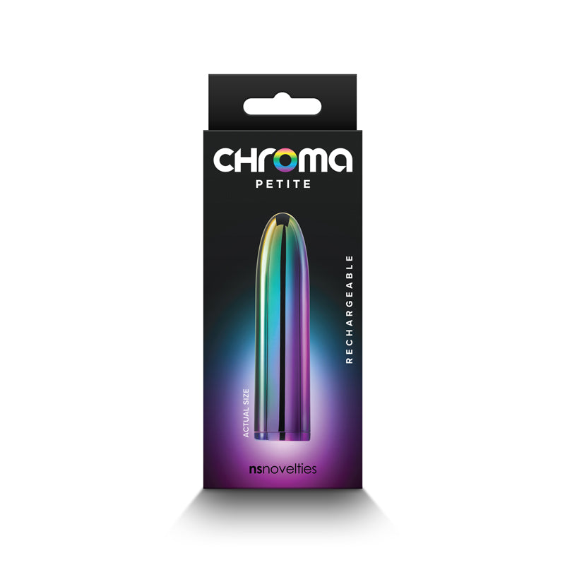 Chroma Petite 8.7 cm USB Rechargeable Bullet Vibrator - MULTI COLOUR