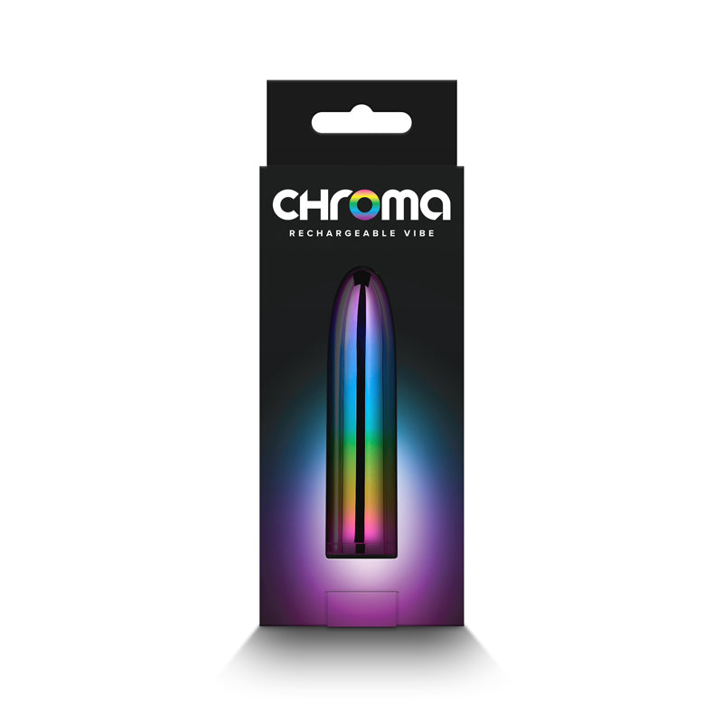 Chroma Petite 8.7 cm USB Rechargeable Bullet Vibrator - MULTI COLOUR