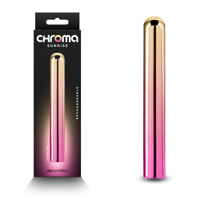 Chroma Sunrise 13.8 cm USB Rechargeable Slimline Vibrator - LARGE