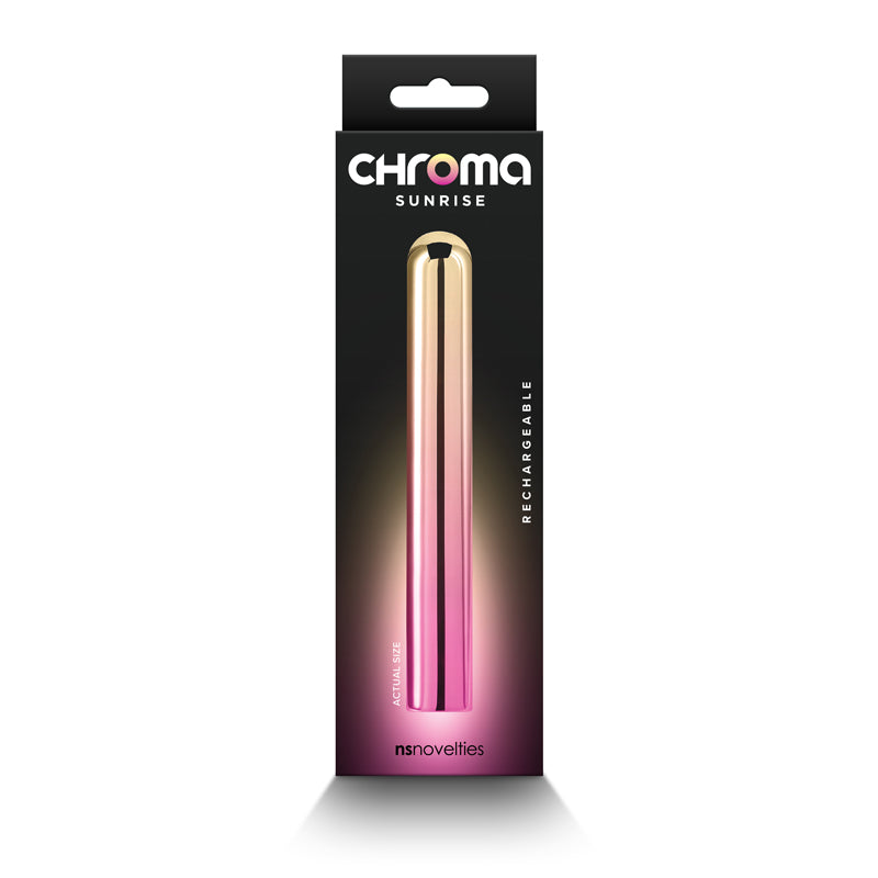 Chroma Sunrise 13.8 cm USB Rechargeable Slimline Vibrator - LARGE