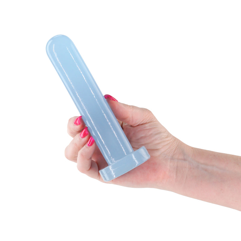 Firefly Thrill Small 15.5cm Glow in Dark Anal Dildo - Blue