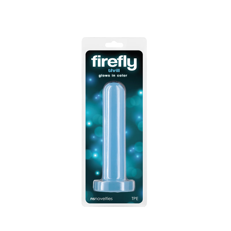 Firefly Thrill Small 15.5cm Glow in Dark Anal Dildo - Blue