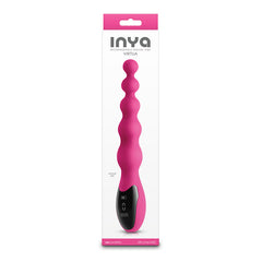 INYA Virtua 23.9 cm USB Rechargeable Beaded Anal Vibrator - Pink