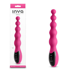 INYA Virtua 23.9 cm USB Rechargeable Beaded Anal Vibrator - Pink