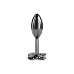 Rear Assets Clover Butt Plug Gunmetal Chrome - Small