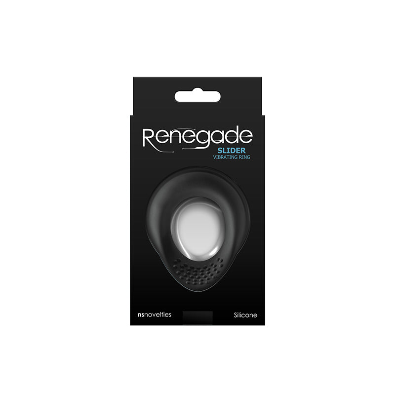 Renegade Slider USBR Vibrating Cock Ring - Black