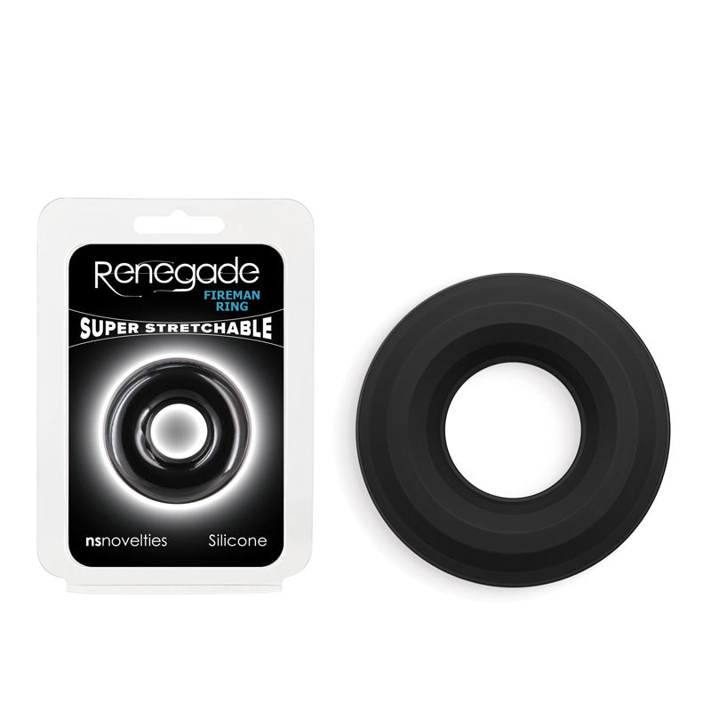 Renegade Fireman Small Cock Ring - Black