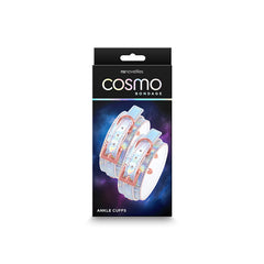 Cosmo Bondage ANKLE Cuffs - Rainbow - Metallic Rainbow Restraints