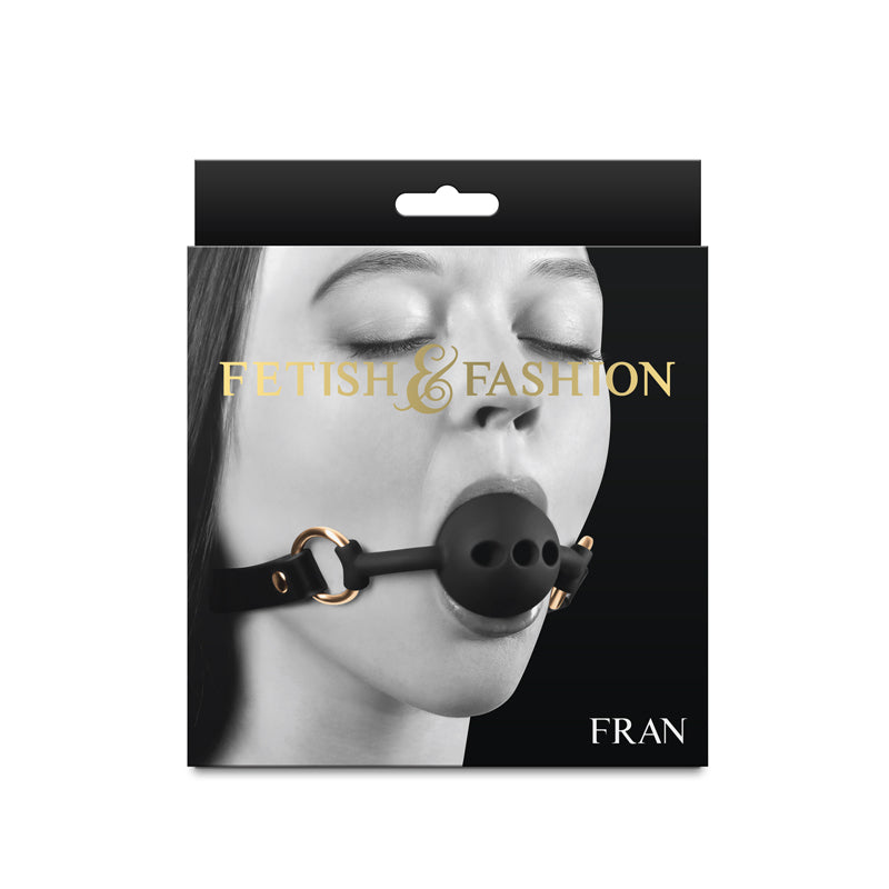 Fetish & Fashion Fran - Breathable Ball Gag Restraint Black