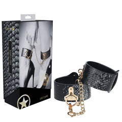 OUCH! Florence Collection Ankle Cuffs - Black/Gold