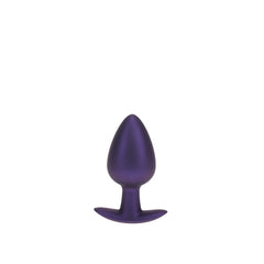 OUCH! Large 8.9 cm Purple Metallic Butt Plug