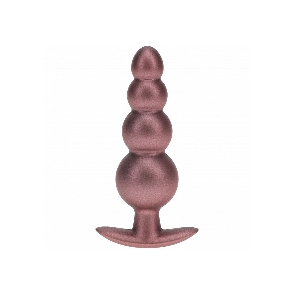 OUCH! 11.7 cm Beaded Rose Gold Butt Plug