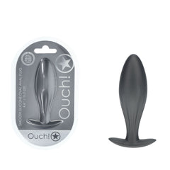 OUCH! Oval 11.7 cm Gun Metal Grey Butt Plug