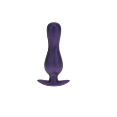 OUCH! Curvy 11.7 cm Purple Metallic Butt Plug