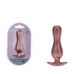 OUCH! Curvy 11.7 cm Rose Gold Butt Plug