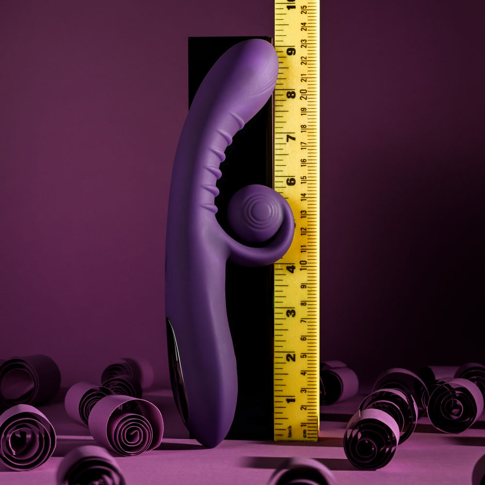 Playboy CURLICUE G-Spot Rabbit Vibrator - Purple