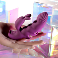 Playboy Pleasure LEND A HAND Rechargeable Finger Vibe - Purple