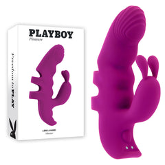 Playboy Pleasure LEND A HAND Rechargeable Finger Vibe - Purple