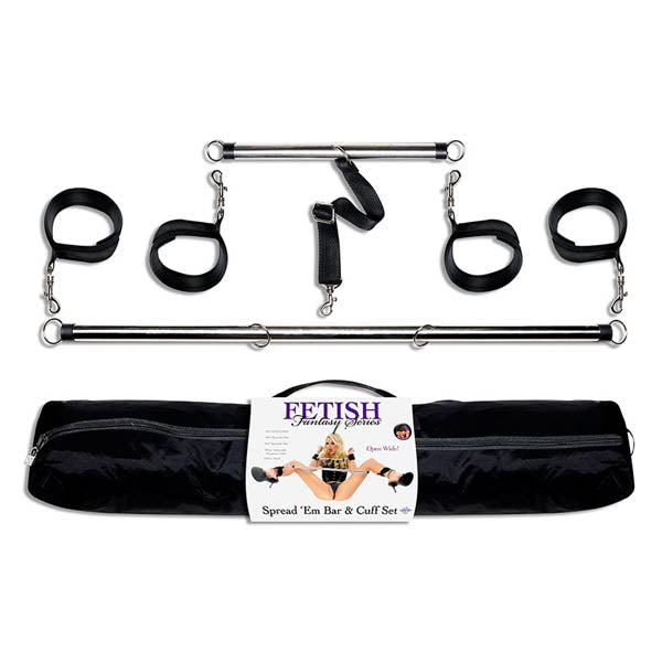 Fetish Fantasy Series Spread 'em Bar & Cuff Restraint Set