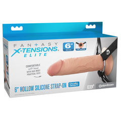 FX Elite 15.2 cm Silicone Hollow Strap-On - Flesh