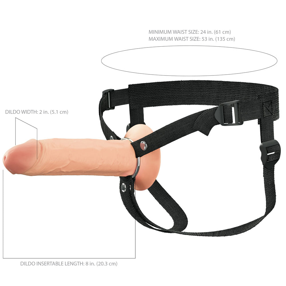 FX Elite 20cm Silicone Hollow Strap-On