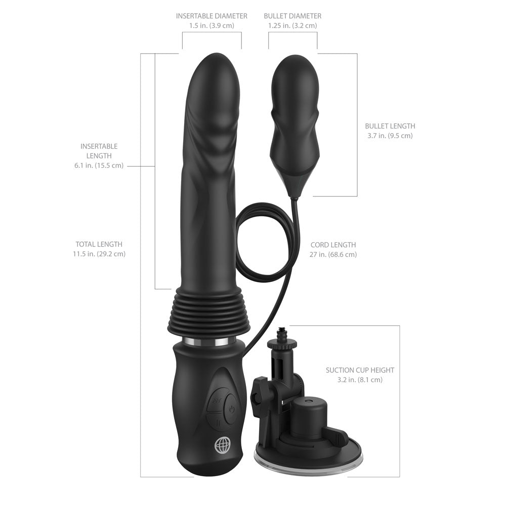 FFS Ultimate Silicone USB Rechargeable Thrusting Vibrator